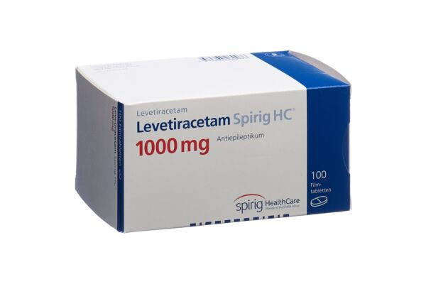 Lévétiracétam Spirig HC cpr pell 1000 mg 100 pce
