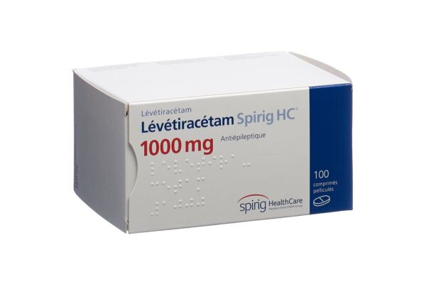 Lévétiracétam Spirig HC cpr pell 1000 mg 100 pce