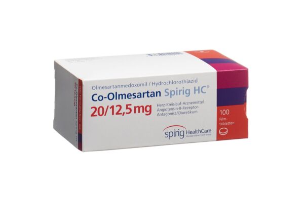 Co-Olmésartan Spirig HC cpr pell 20 mg/12.5 mg 100 pce