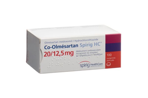 Co-Olmesartan Spirig HC Filmtabl 20 mg/12.5 mg 100 Stk