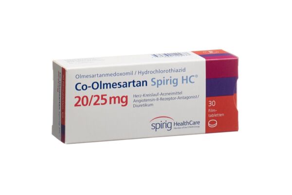 Co-Olmésartan Spirig HC cpr pell 20 mg/25 mg 30 pce