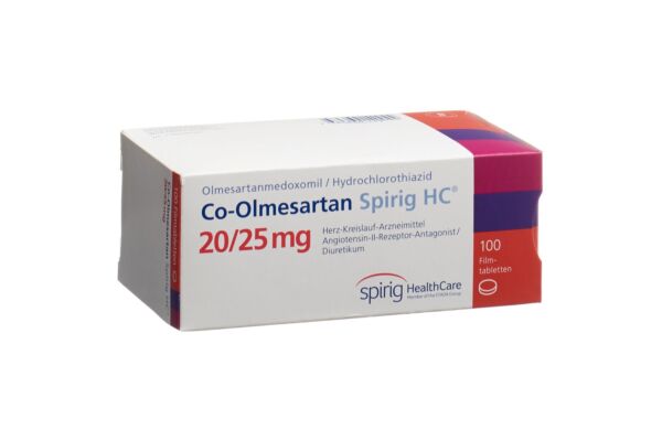 Co-Olmésartan Spirig HC cpr pell 20 mg/25 mg 100 pce