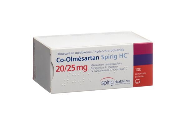Co-Olmesartan Spirig HC Filmtabl 20 mg/25 mg 100 Stk