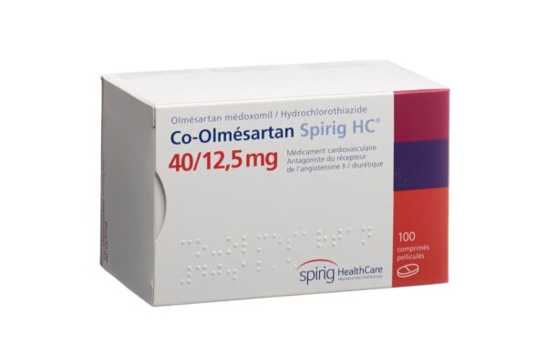 Co-Olmésartan Spirig HC cpr pell 40 mg/12.5 mg 100 pce