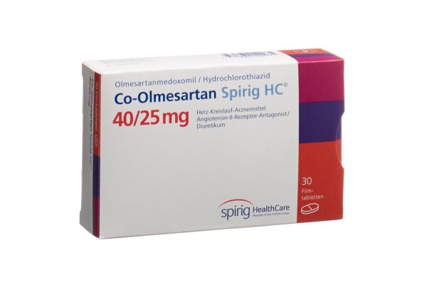 Co-Olmésartan Spirig HC cpr pell 40 mg/25 mg 30 pce