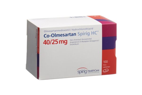 Co-Olmésartan Spirig HC cpr pell 40 mg/25 mg 100 pce