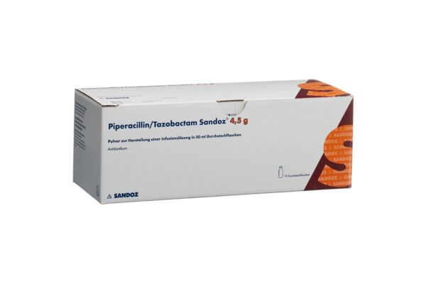 Piperacillin/Tazobactam Sandoz Trockensub 4.5 g 10 Durchstf