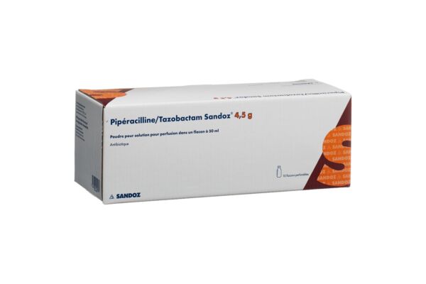 Piperacillin/Tazobactam Sandoz Trockensub 4.5 g 10 Durchstf