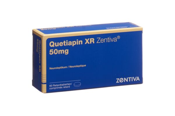 Quetiapin XR Zentiva Ret Tabl 50 mg 60 Stk