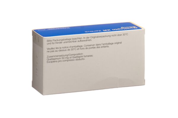 Quetiapin XR Zentiva Ret Tabl 50 mg 60 Stk