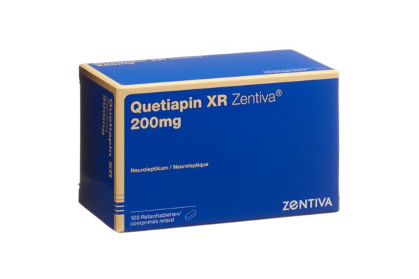 Quetiapin XR Zentiva Ret Tabl 200 mg 100 Stk