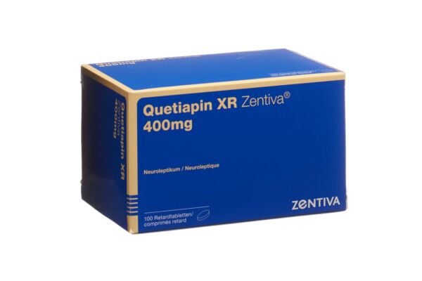 Quetiapin XR Zentiva Ret Tabl 400 mg 100 Stk