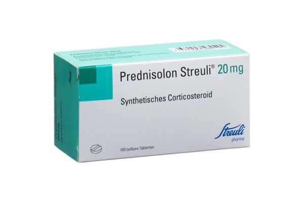 Prednisolon Streuli Tabl 20 mg 100 Stk