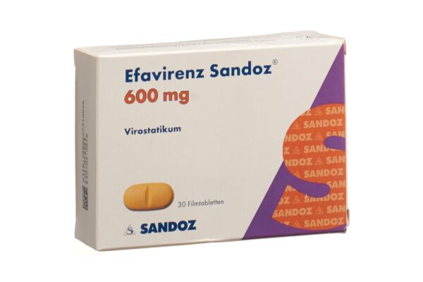 Efavirenz Sandoz Filmtabl 600 mg 30 Stk
