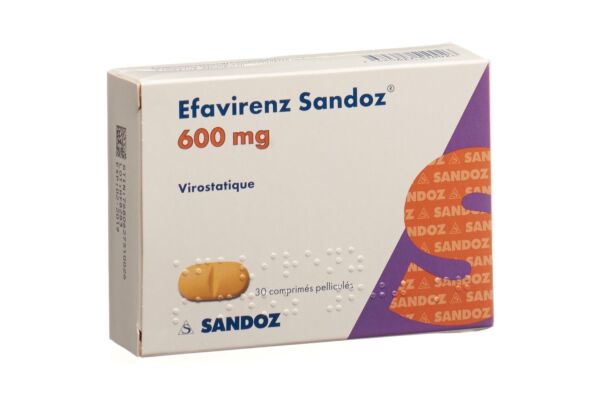 Efavirenz Sandoz cpr pell 600 mg 30 pce
