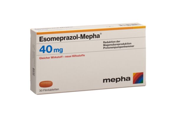 Esomeprazol-Mepha cpr pell 40 mg 30 pce