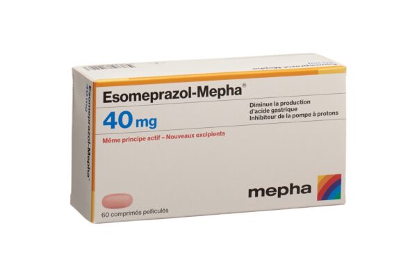 Esomeprazol-Mepha cpr pell 40 mg 60 pce