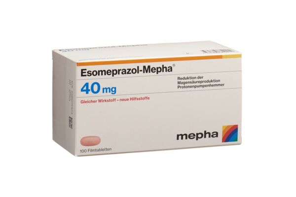 Esomeprazol-Mepha Filmtabl 40 mg 100 Stk
