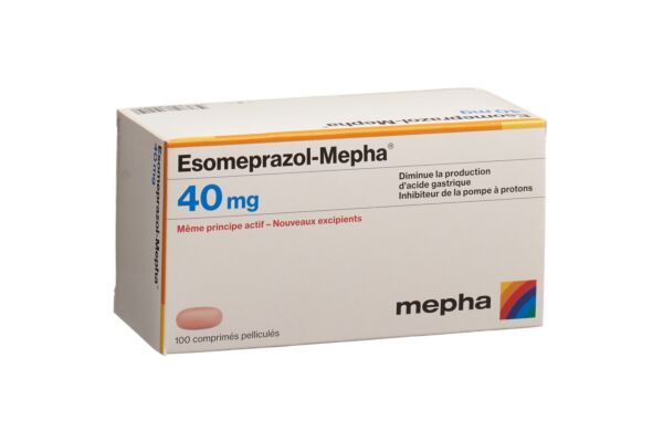 Esomeprazol-Mepha cpr pell 40 mg 100 pce