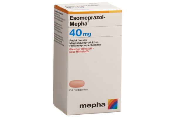 Esomeprazol-Mepha cpr pell 40 mg bte 100 pce