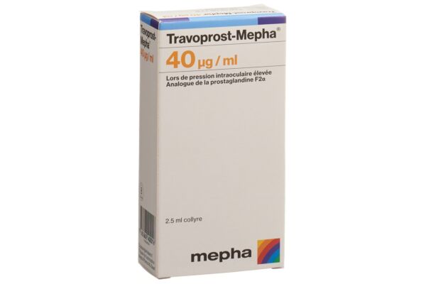 Travoprost-Mepha Gtt Opht 40 mcg/ml Fl 2.5 ml