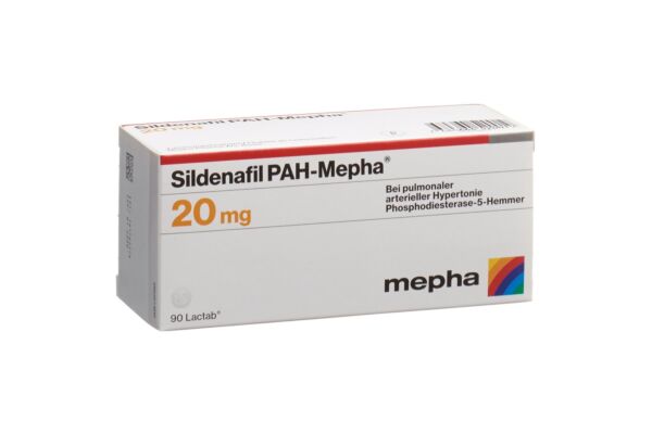 Sildenafil PAH-Mepha cpr pell 20 mg 90 pce