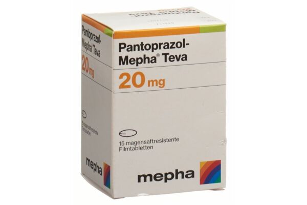 Pantoprazol-Mepha Teva cpr pell 20 mg bte 15 pce