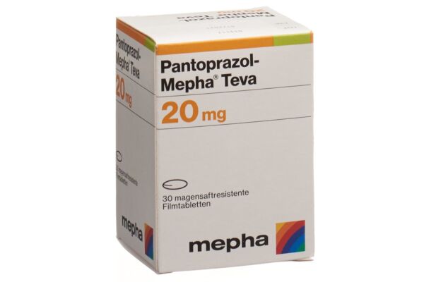 Pantoprazol-Mepha Teva cpr pell 20 mg bte 30 pce