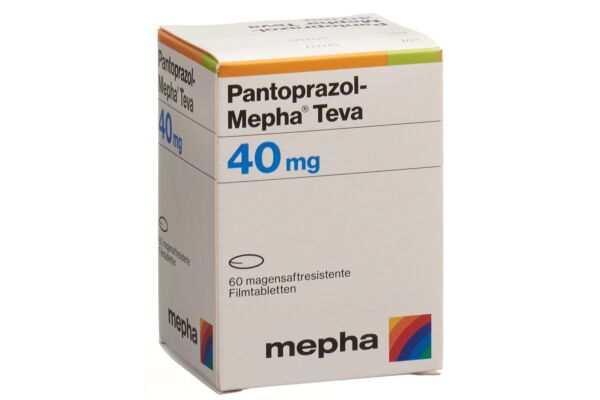 Pantoprazol-Mepha Teva cpr pell 40 mg bte 60 pce