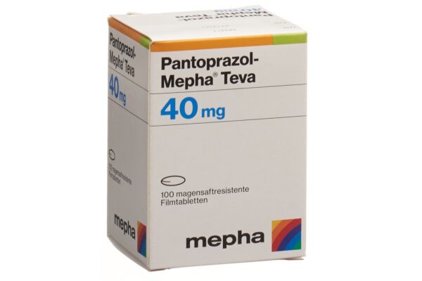 Pantoprazol-Mepha Teva cpr pell 40 mg bte 100 pce