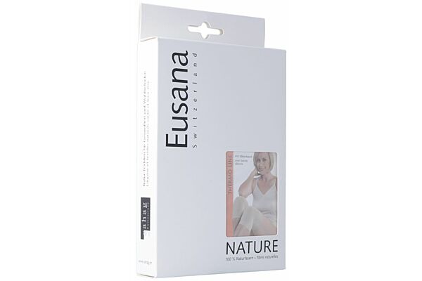 Eusana chauffe-genoux/coudes anatomique XL beige avec bande silicone 1 paire