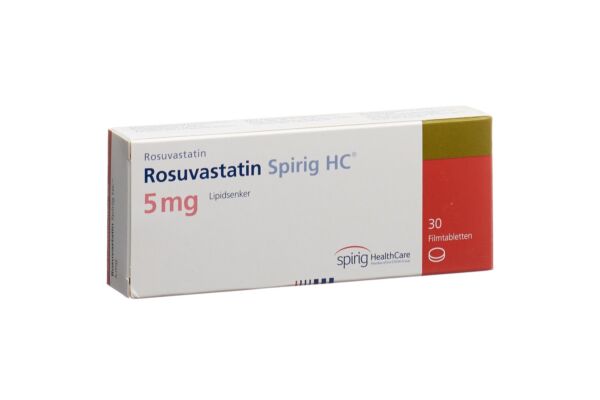 Rosuvastatin Spirig HC Filmtabl 5 mg 30 Stk