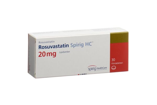 Rosuvastatin Spirig HC Filmtabl 20 mg 30 Stk