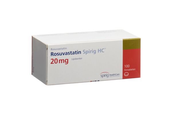 Rosuvastatine Spirig HC cpr pell 20 mg 100 pce
