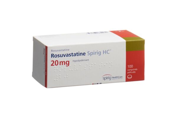 Rosuvastatin Spirig HC Filmtabl 20 mg 100 Stk