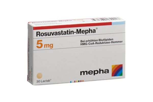 Rosuvastatin-Mepha cpr pell 5 mg 30 pce