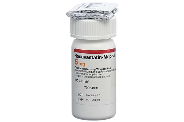 Rosuvastatin-Mepha cpr pell 5 mg 100 pce