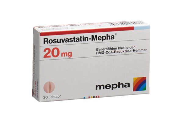 Rosuvastatin-Mepha Filmtabl 20 mg 30 Stk