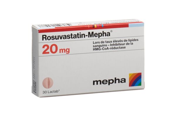 Rosuvastatin-Mepha Filmtabl 20 mg 30 Stk