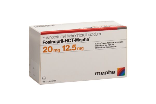 Fosinopril-HCT-Mepha Tabl 20/12.5 mg 98 Stk
