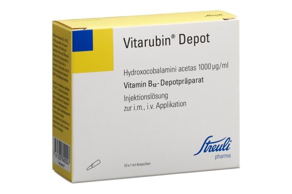 Vitarubin Dépôt sol inj 1 mg/ml 10 amp 1 ml