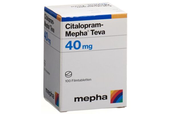 Citalopram-Mepha Teva Filmtabl 40 mg Ds 100 Stk