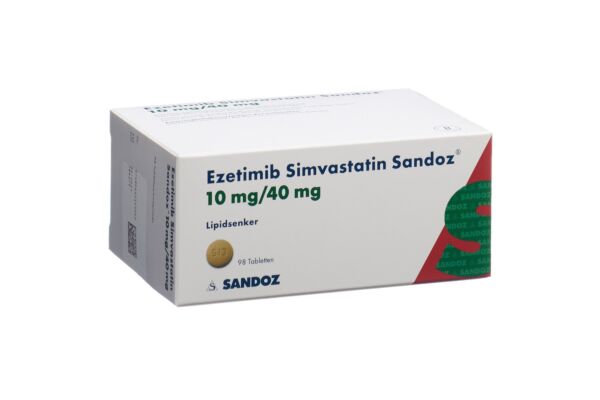 Ezétimibe Simvastatine Sandoz cpr 10/40 mg 98 pce