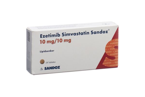 Ezetimib Simvastatin Sandoz Tabl 10/10 mg 28 Stk