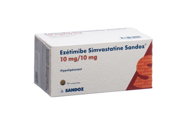 Ezetimib Simvastatin Sandoz Tabl 10/10 mg 98 Stk