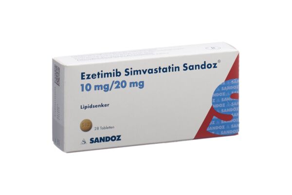 Ezétimibe Simvastatine Sandoz cpr 10/20 mg 28 pce