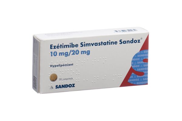 Ezétimibe Simvastatine Sandoz cpr 10/20 mg 28 pce