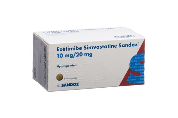 Ezetimib Simvastatin Sandoz Tabl 10/20 mg 98 Stk