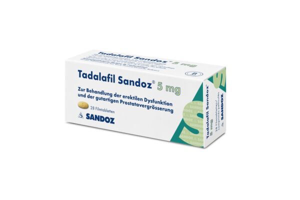 Tadalafil Sandoz Filmtabl 5 mg 28 Stk