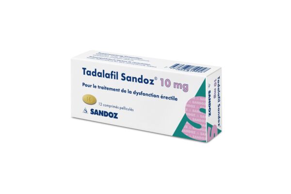 Tadalafil Sandoz Filmtabl 10 mg 12 Stk